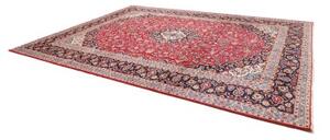 Tappeto Ardakan Medaglione Floreale Rosso Blu Scuro 303x405 Cm