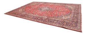 Tappeto Ardakan Medaglione Floreale Rosso Blu Scuro 293x407 Cm