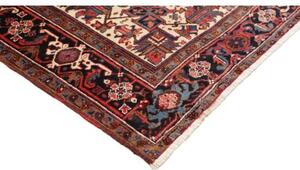 Tappeto Gorawan Stilizzato Rosso Scuro Blu Scuro 240x330 Cm