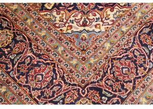 Tappeto Ardakan Medaglione Floreale Rosso Blu Scuro 253x368 Cm