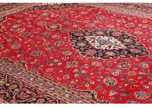 Tappeto Ardakan Medaglione Floreale Rosso Blu Scuro 283x413 Cm