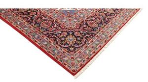Tappeto Ardakan Medaglione Floreale Rosso Blu Scuro 283x413 Cm