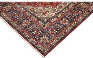 Tappeto Tabriz Stilizzato Rosso Blu Scuro 203x295 Cm