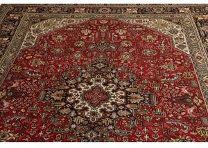 Tappeto Tabriz Stilizzato Rosso Blu Scuro 203x300 Cm