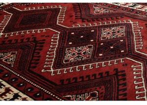 Tappeto Lori Geometrico Rosso Scuro Nero 180x260 Cm