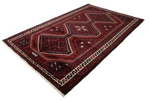 Tappeto Lori Geometrico Rosso Scuro Nero 172x262 Cm