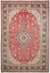 Tappeto Tabriz Stilizzato Rosso Blu Scuro 203x300 Cm