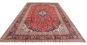 Tappeto Ardakan Medaglione Floreale Rosso Blu Scuro 250x360 Cm