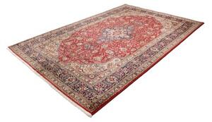 Tappeto Tabriz Stilizzato Rosso Blu Scuro 200x307 Cm