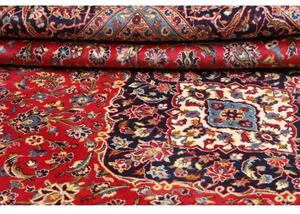 Tappeto Ardakan Medaglione Floreale Rosso Blu Scuro 250x360 Cm
