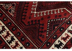 Tappeto Lori Geometrico Rosso Scuro Nero 180x260 Cm