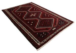 Tappeto Lori Geometrico Rosso Scuro Nero 172x262 Cm
