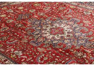 Tappeto Tabriz Stilizzato Rosso Blu Scuro 203x295 Cm