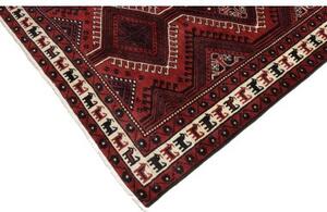 Tappeto Lori Geometrico Rosso Scuro Nero 180x260 Cm