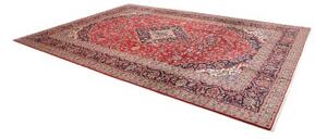 Tappeto Ardakan Medaglione Floreale Rosso Blu Scuro 250x360 Cm
