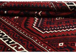 Tappeto Lori Geometrico Rosso Scuro Nero 172x262 Cm