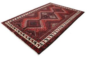 Tappeto Lori Geometrico Rosso Scuro Nero 180x260 Cm