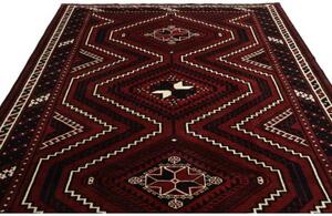 Tappeto Lori Geometrico Rosso Scuro Bruno 215x290 Cm