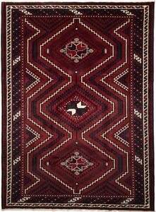Tappeto Lori Geometrico Rosso Scuro Bruno 215x290 Cm