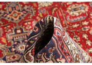 Tappeto Tabriz Stilizzato Rosso Blu Scuro 203x295 Cm
