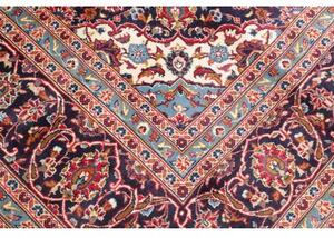 Tappeto Ardakan Medaglione Floreale Rosso Blu Scuro 250x360 Cm
