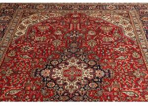 Tappeto Tabriz Stilizzato Rosso Blu Scuro 200x307 Cm