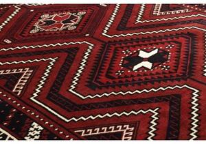 Tappeto Lori Geometrico Rosso Scuro Bruno 215x290 Cm