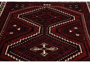 Tappeto Lori Geometrico Rosso Scuro Nero 172x262 Cm