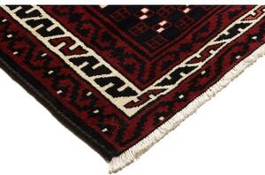 Tappeto Lori Geometrico Rosso Scuro Nero 172x262 Cm