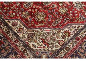 Tappeto Tabriz Stilizzato Rosso Blu Scuro 203x295 Cm