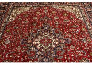 Tappeto Tabriz Stilizzato Rosso Blu Scuro 203x295 Cm