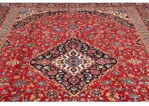 Tappeto Ardakan Medaglione Floreale Rosso Blu Scuro 250x360 Cm