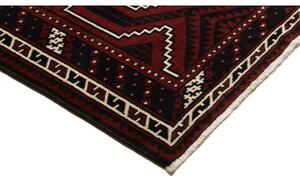 Tappeto Lori Geometrico Rosso Scuro Bruno 215x290 Cm