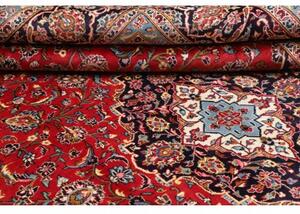 Tappeto Ardakan Medaglione Floreale Rosso Blu Scuro 246x354 Cm