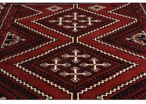 Tappeto Lori Stilizzato Rosso Scuro Avorio 213x297 Cm