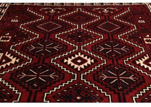 Tappeto Lori Geometrico Rosso Blu Scuro 226x306 Cm