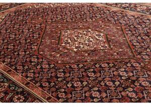 Tappeto Tabriz Stilizzato Blu Scuro Rosso Mattone 200x290 Cm