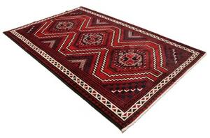 Tappeto Lori Geometrico Rosso Blu Scuro 169x265 Cm