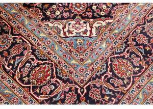 Tappeto Ardakan Medaglione Floreale Rosso Blu Scuro 246x354 Cm