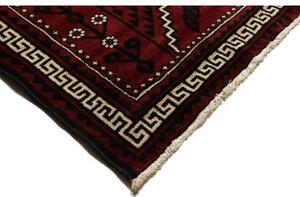 Tappeto Lori Geometrico Rosso Scuro Nero 224x306 Cm