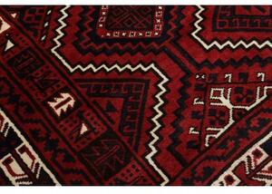 Tappeto Lori Geometrico Rosso Blu Scuro 226x306 Cm