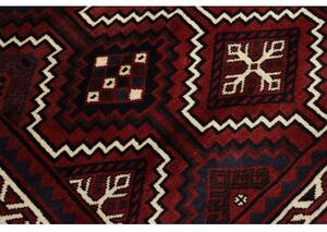 Tappeto Lori Geometrico Rosso Scuro Nero 170x262 Cm
