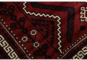 Tappeto Lori Geometrico Rosso Scuro Nero 224x306 Cm