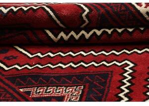 Tappeto Lori Geometrico Rosso Blu Scuro 169x265 Cm
