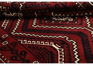 Tappeto Lori Geometrico Rosso Scuro Nero 224x306 Cm