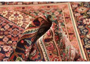 Tappeto Tabriz Stilizzato Blu Scuro Rosso Mattone 200x290 Cm