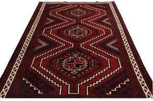 Tappeto Lori Geometrico Rosso Blu Scuro 169x265 Cm