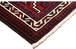 Tappeto Lori Geometrico Rosso Scuro Nero 170x262 Cm
