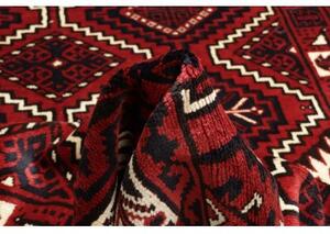 Tappeto Lori Geometrico Rosso Blu Scuro 226x306 Cm