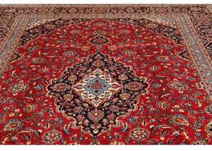 Tappeto Ardakan Medaglione Floreale Rosso Blu Scuro 246x354 Cm